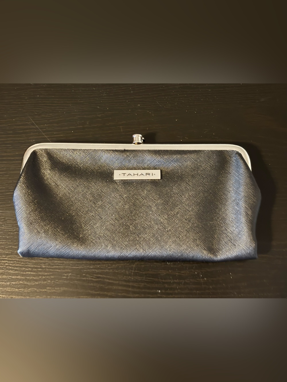 Tahari Black Double Clasp Wallet